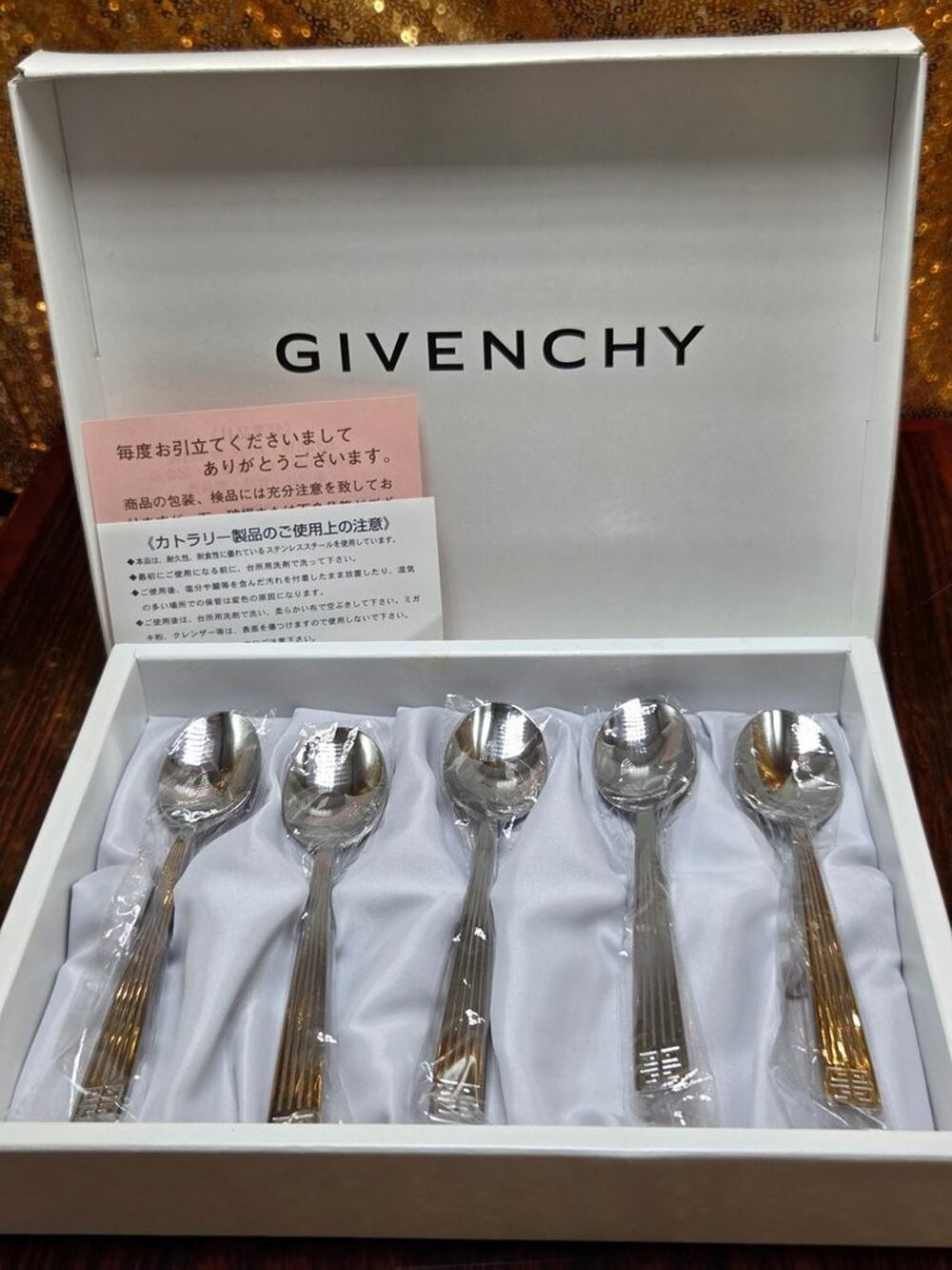 Givenchy Stainless Steel Teaspoon Set 18-0